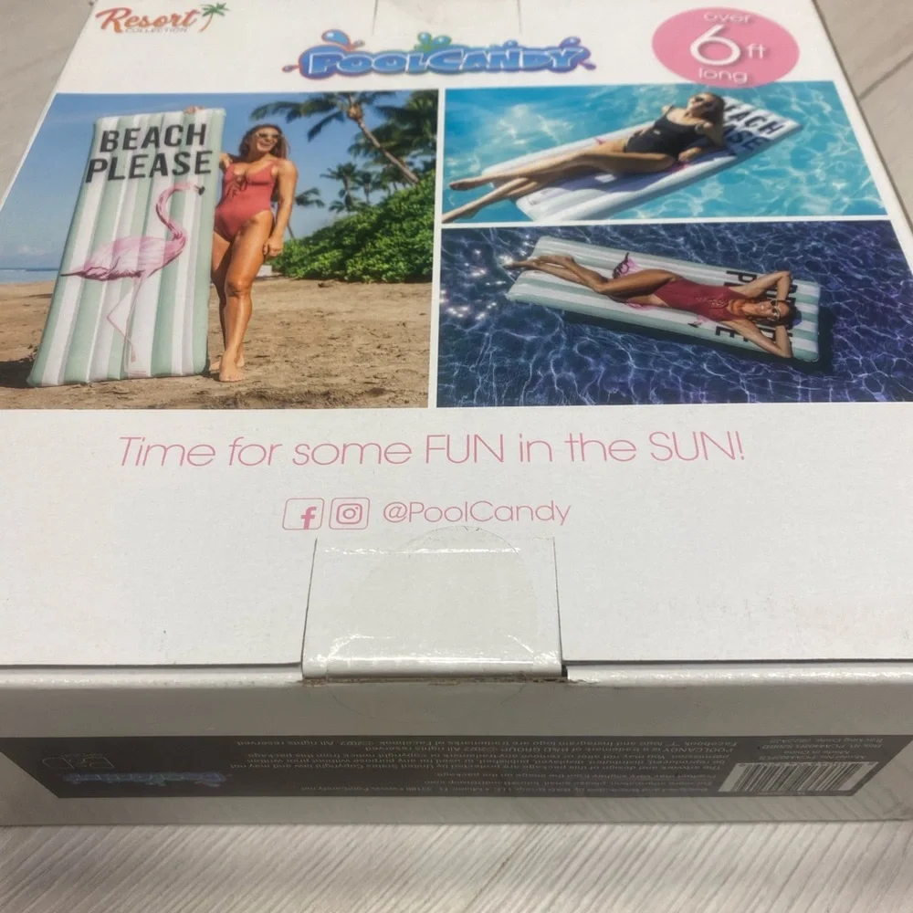 Report Collection PoolCandy Deluxe Inflatable Raft - Pink Flamingo - Picture 10 of 10